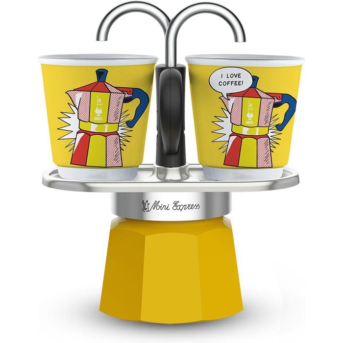 Cafetière Bialetti Mini Express Lichtenstein 0001405/NP – Moka, 90 ml, 2 Tasses - vue 8