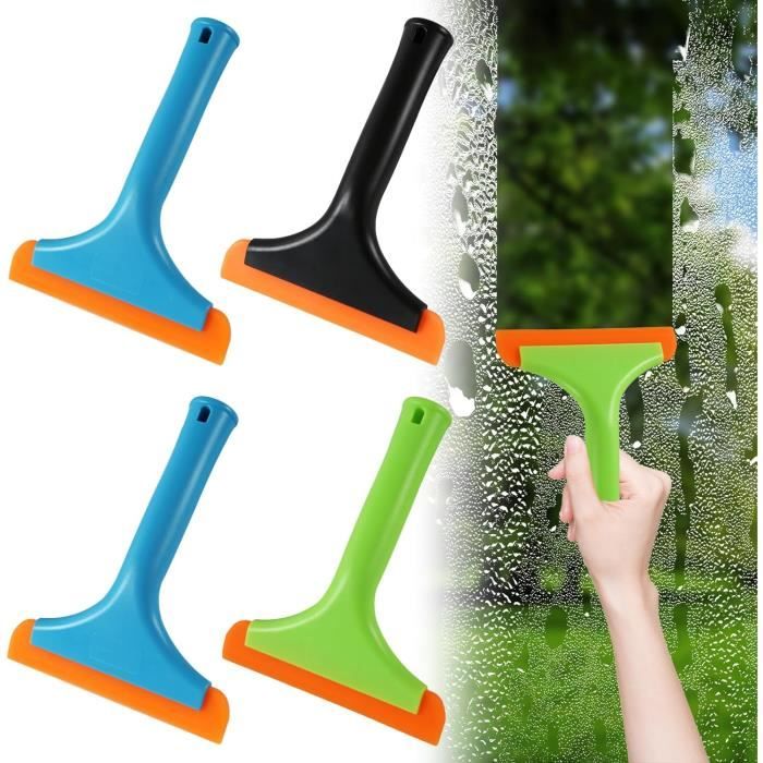 Lot De 4 Raclettes De Fenêtre En Silicone - Petite Raclette De Douche ...