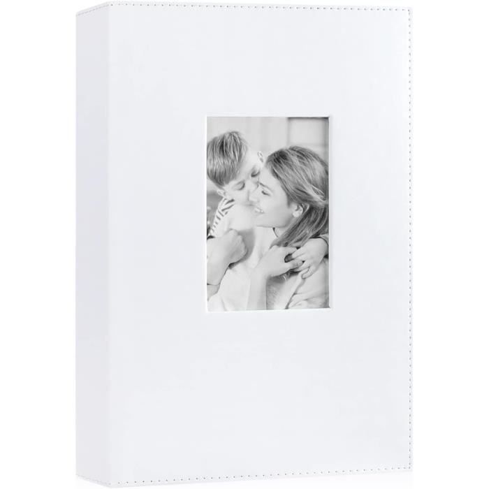 Pioneer Album Photo 200 Poches 10x15 Cm – Tissu Vichy Rose Avec Ruban, Sans Acide Pour Protéger Vos Souvenirs