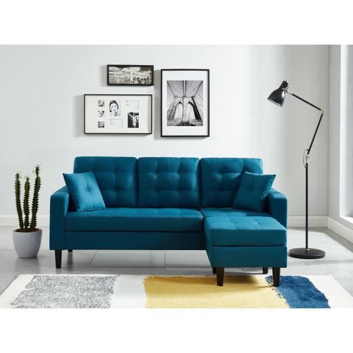 Canapé d'angle 4 places en tissu extérieur tablette SABAL SOFA de CORO