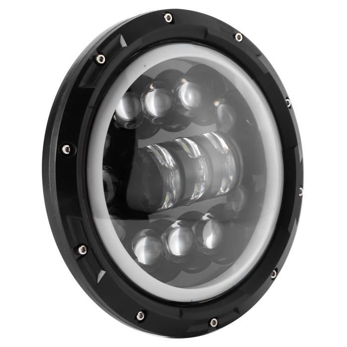 Phare LED Rond 7 Pouces Pour Voiture/moto - Faisceau Hi/Lo, DRL, Clignotant Ambre, étanche IP67, Lot De 2