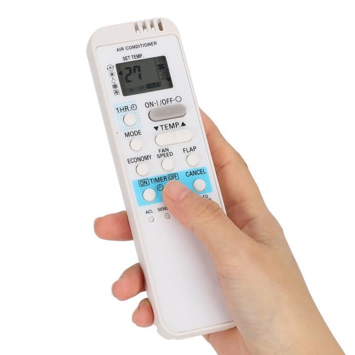 Telecomando Universale Per Condizionatore Sanyo AX1/3 – Sostitutivo Telecomando Originale, Bianco, Batterie Non Incluse