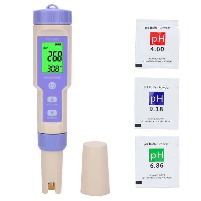 Fabater Testeur Portable De Température PH ORP De Qualité De L'eau Avec