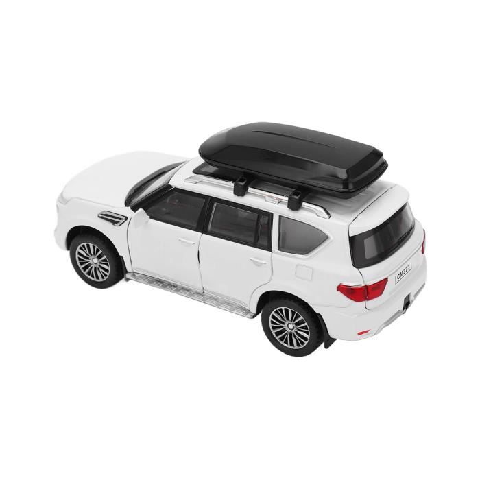 Tesla Model 3 Miniature 1/24 En Alliage – Son, Lumière, Pull-Back, Portes Ouvrantes – Cadeau Enfant Ou Collectionneur (Blanc)