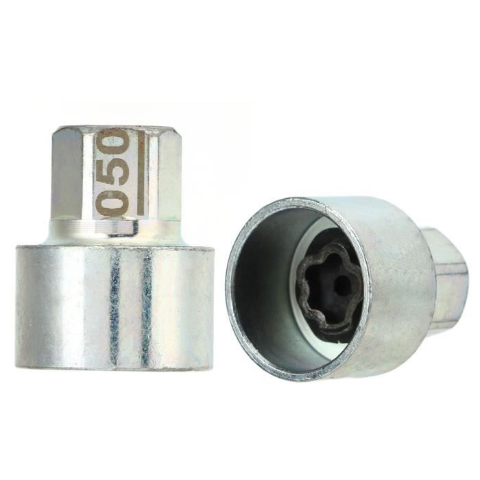Douille antivol pour écrou de roue Antivol Lugnut Socket Clé de blocage de roue haute résistance