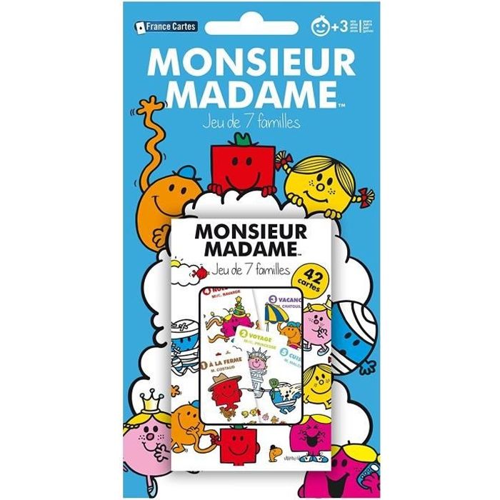 Jeu de 7 familles - MGM - Monsieur Madame - Mixte - A partir de 4 Ans
