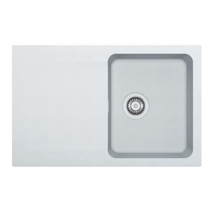 Evier - FRANKE - Orion - OID 611-78 Tectonite® Blanc Artic - 1 bac - Rectangulaire