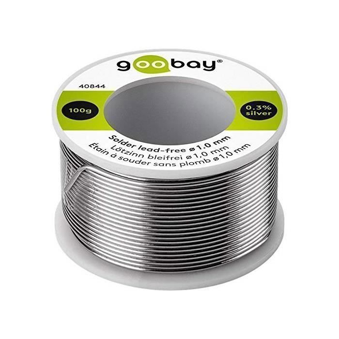 Fil à Souder 1mm Bobine Étain Sans Plomb Soudure Electrique Electronique Flux