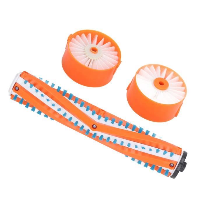 Kit Accessoires Pour Nettoyeur Vapeur Eureka NEW400 - 1 Rouleau Brosse + 2 éponges - Neuf
