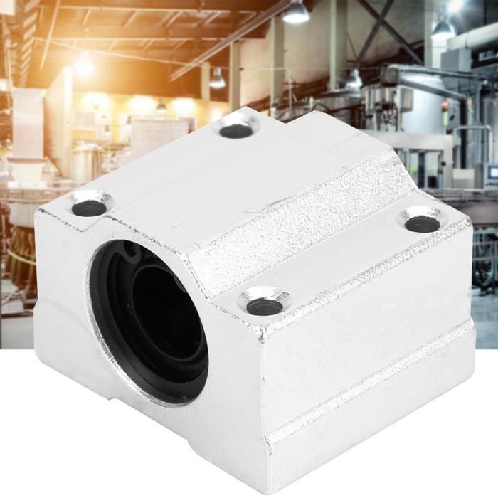 Roulement Linéaire Ouvert SBR25LUU 25 Mm - Bloc Coulissant Aluminium Pour CNC, Robots