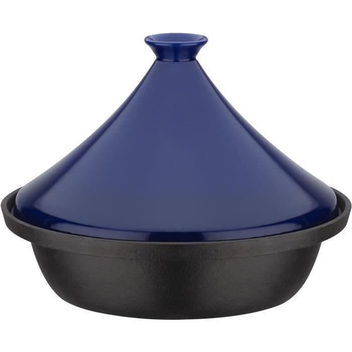 Tajine fonte massive GSW 30 x 22 cm Couvercle céramique Induction - vue 3