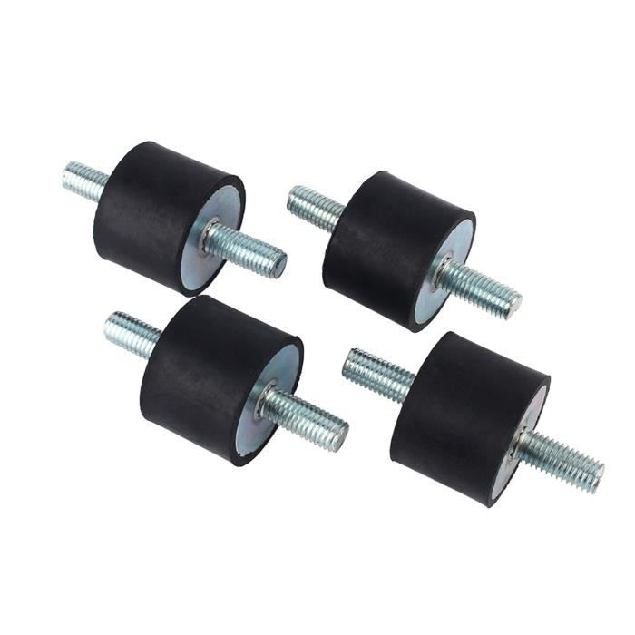 Lot 4 Pièces Silent Bloc M10 40x30mm - Amortisseurs Anti-Vibrations Caoutchouc Pour Compresseur