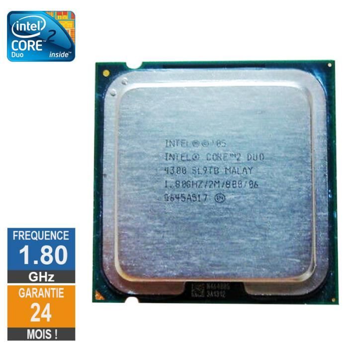 Achat Processeur PC Processeur Intel Core 2 Duo E4300 1.80GHz SL9TB LGA775 2Mo pas cher