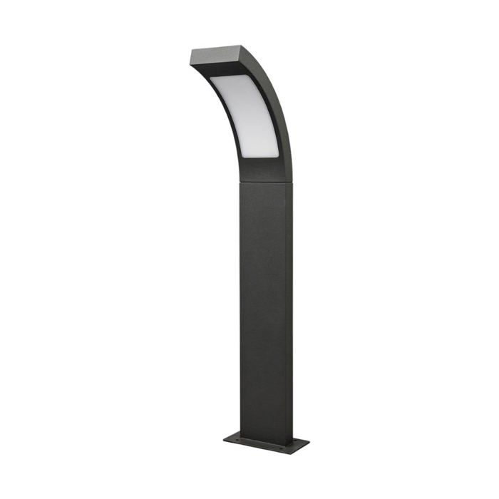 LED Eclairage Exterieur Juvia (Moderne) en Noir Aluminium (1 lampe à) Luminaire Lampe Jardin Borne Lumineuse