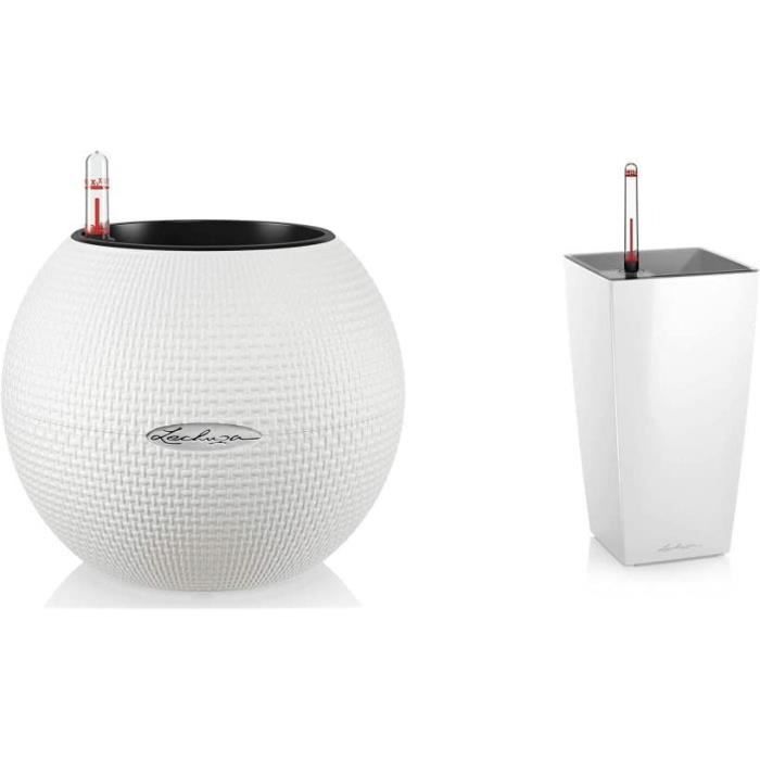 LECHUZA Jardinière PURO Color 50 ALL-IN-ONE diamètre 50 cm ardoise 446116