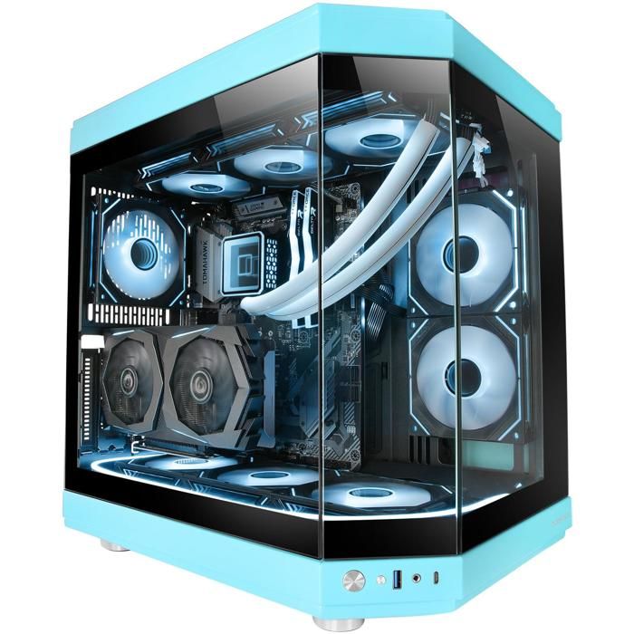 Boîtier PC Gaming Mars Gaming MC-400 Micro-ATX - Verre Trempé Et 3 Ventilateurs RGB