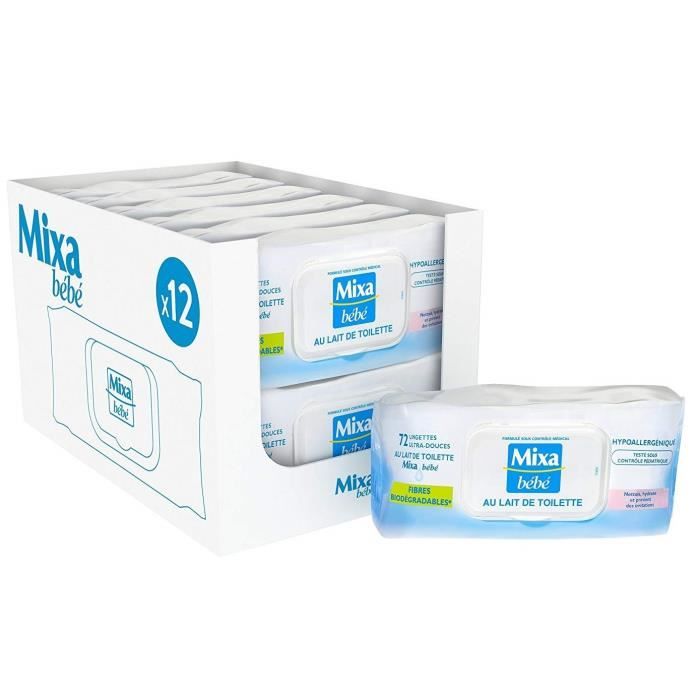 Mixa Bebe Lingettes Au Lait 864 Lingettes 12 Lots De 72 Cdiscount Puericulture Eveil Bebe Mixa Bebe Lingettes Au Lait 864 Lingettes 12 Lots De 72 Cdiscount Puericulture Eveil Bebe
