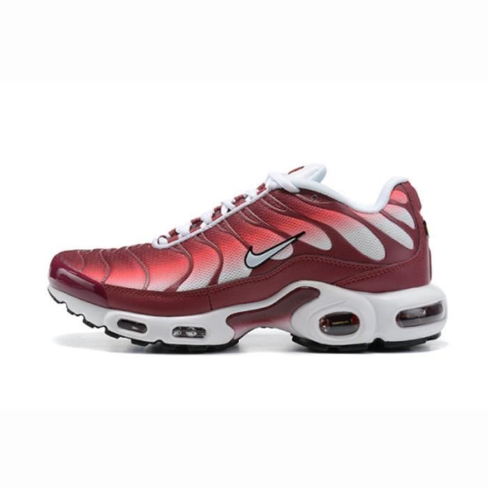 white and red nike presto