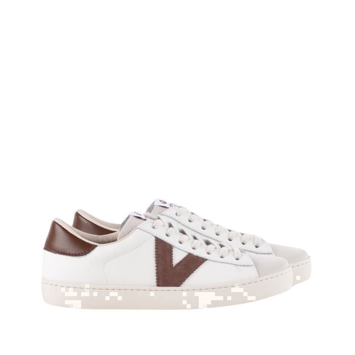 Victoria Baskets - VICTORIA - Puntera Serraje - Cuir - Marron - Homme - Lacets