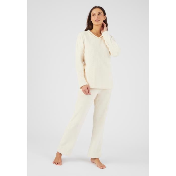Pyjama Damart Pyjama maille peluche torsad e et chaude