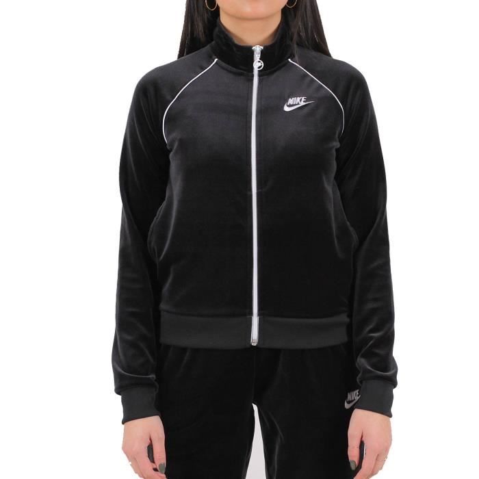 Veste de survêtement pour femme Nike VELOUR - Noir - Manches longues