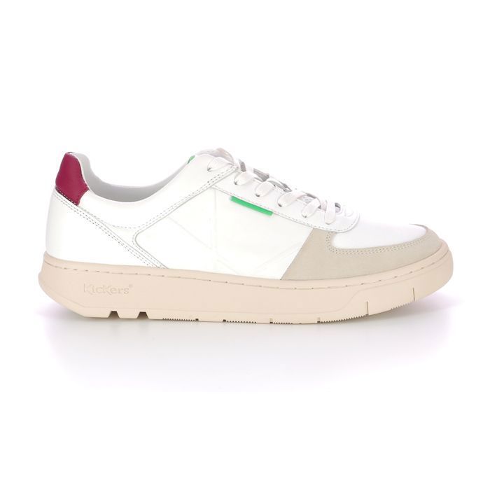 KICKERS Kick Allow Scarpe Da Ginnastica Unisex - Basso, Blanc Bordeaux, 45 EU