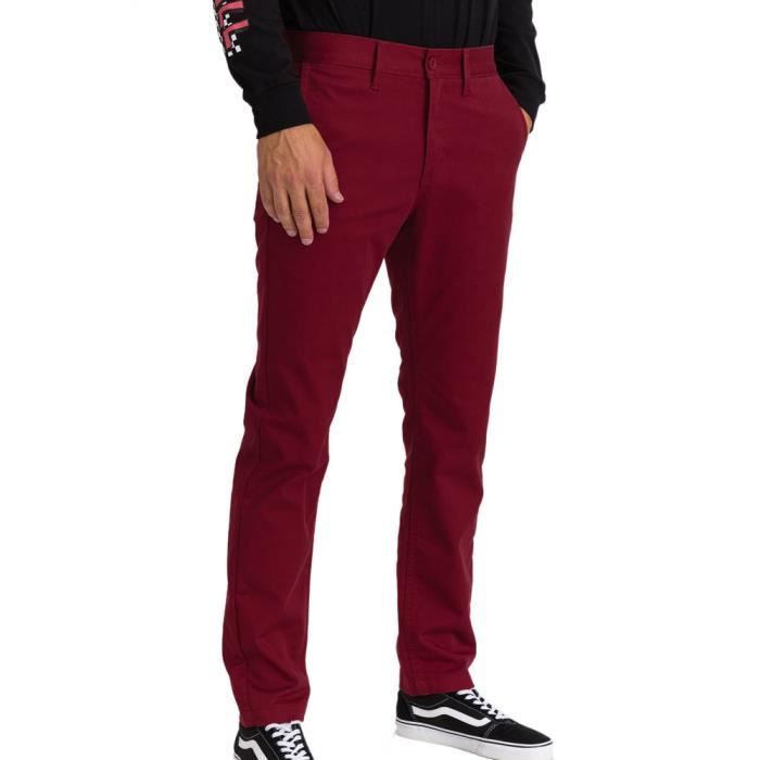 Chino Bordeaux Homme Vans Authentic Red Cdiscount Pr t Porter