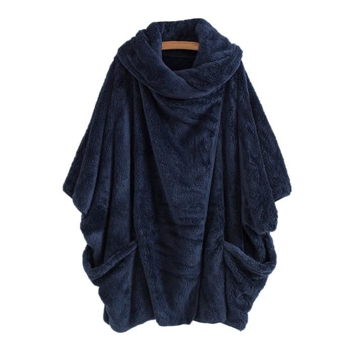Veste à capuche en laine faite main : veste sans manches doublée en polaire