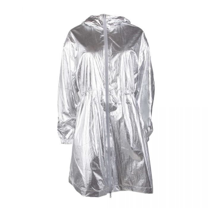 Coupe vent argenté femme clearance