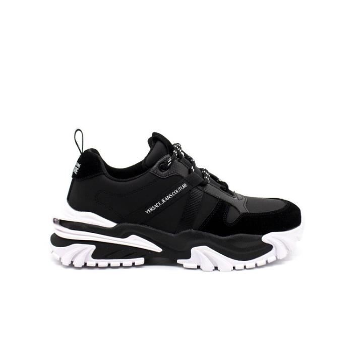 Baskets VERSACE JEANS COUTURE talon compens noir Noir