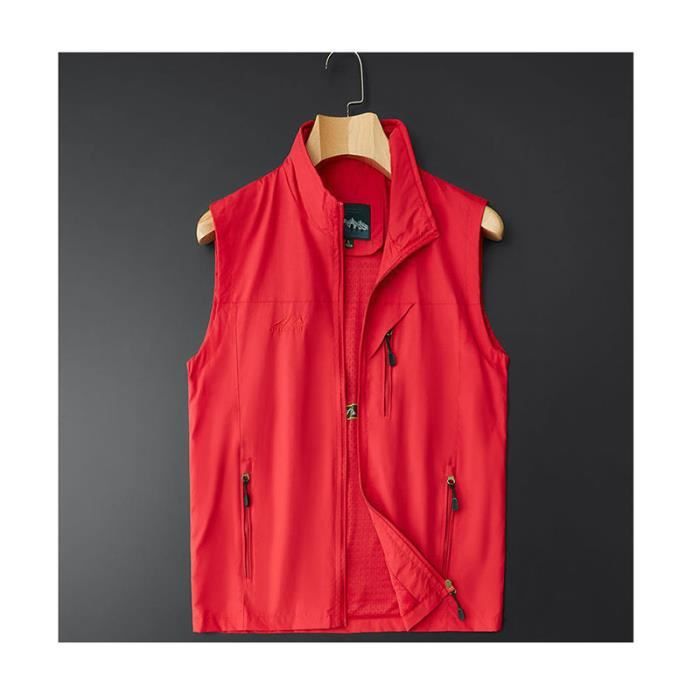 Gilet De Pêche Homme Multi-poches Léger Et Respirant - Taille L Vert Armée