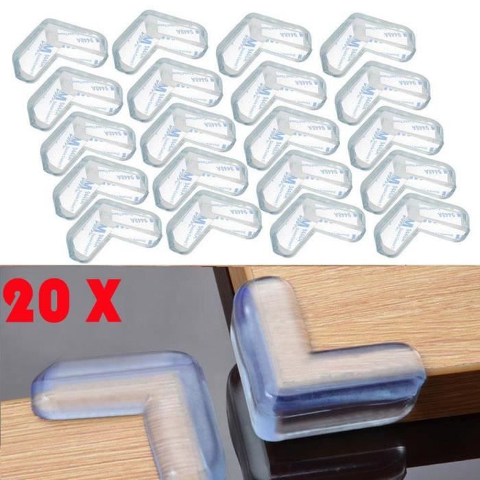 20X Coin protection Bord protection table en verre de protection protection  de coin bébé bord de table - Cdiscount Puériculture & Eveil bébé