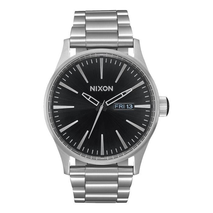 Nixon Sentry SS Montre bracelet M le Acier inoxydable Argent
