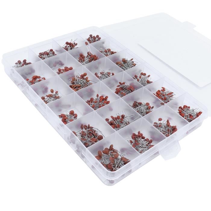 Kit De 500 Condensateurs Céramique 10 Valeurs 50V - Assortiment Pour électronique, Neuf Sous Emballage