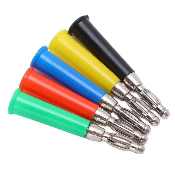 Set De Câbles - Pinces Crocodile Sur Fiche Banane  4mm Devissable Longueur 1m