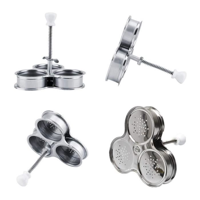 Cuiseur Œufs Pochés Micro-ondes 2 Cavités Antiadhésif - Gadget Cuisine Rapide, Couvercle Résistant Chaleur, Œufs Parfaits En Quelques Minutes
