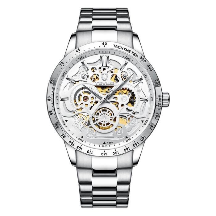 Montre De Poche Numérique Avec Clip - Boussole Intégrée, Nylon Argenté - Randonnée, Extérieur
