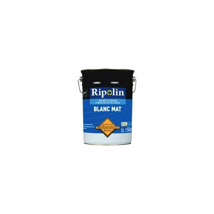Peinture acrylique Mur & Plafond 5L Blanc mat - Achat / Vente peinture -  vernis Peinture acrylique Mur & Pl… - Cdiscount