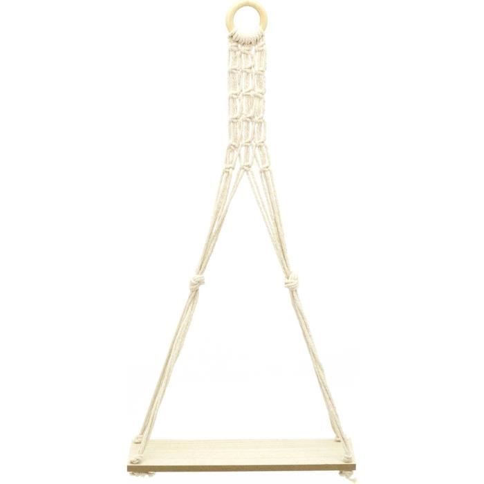 Étagère Murale Bohème En Bois Massif - Design Arche - Fixation Cachée - Pour Déco Salon Ou Chambre - 2
