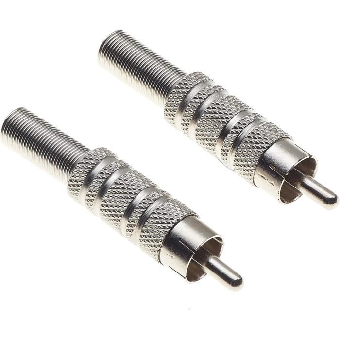 Lot De 8 Fiches Bananes Plaqué Argent 4 Mm Avec Vis De Verrouillage – Qualité Audio Haut De Gamme