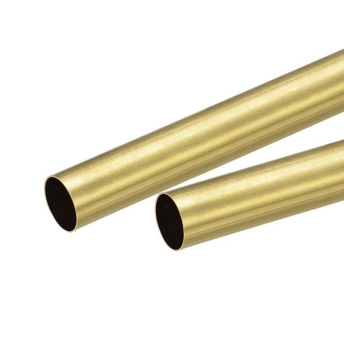 1 tube Naojo rond en laiton H62, diamètre extérieur 35 mm, épaisseur de paroi 1,5 mm, longueur 0,5 m