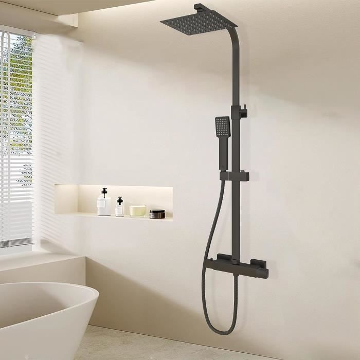 Caniveau de douche avec sortie sortie latérale 60 cm/AQUABAD® SDS Premium en acier inox/Avec filtre-cheveux, y compris : Viega siphon vertical (Couvercle/grille n'est pas inclus