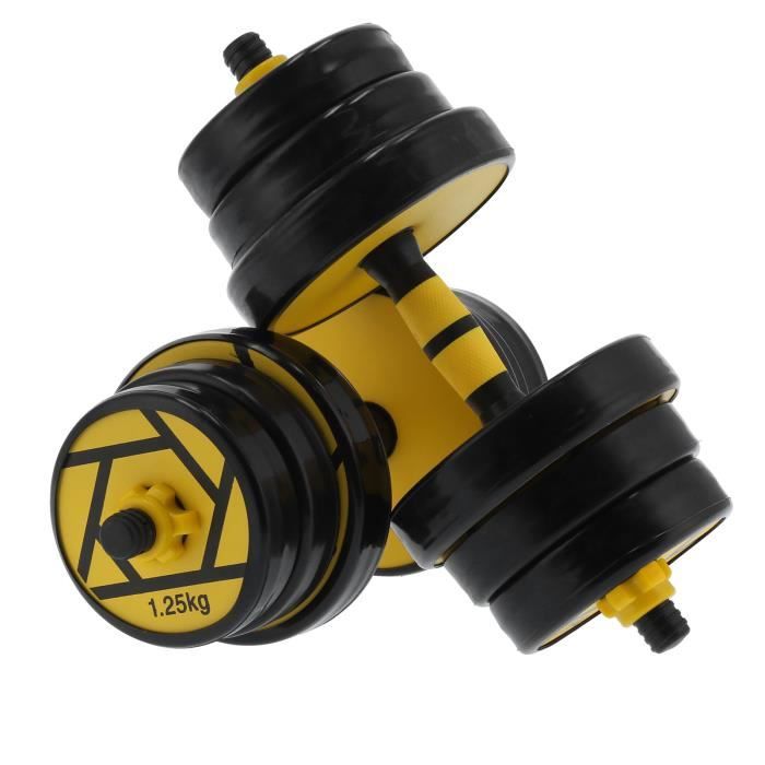 Haltères réglables - Matériel de gym à domicile - Pwshymi - 10kg x 2