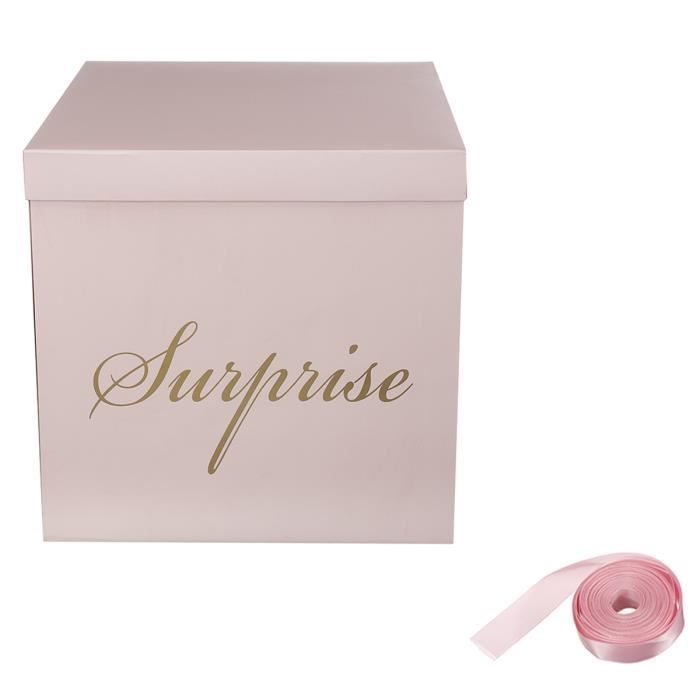 Tempsa Coffret Anniversaire Boite Cadeau Surprise Bricolage Fete De Mariage Presente Decoration Rose Achat Vente Boite Cadeau Coffret Anniversaire Rose Cdiscount