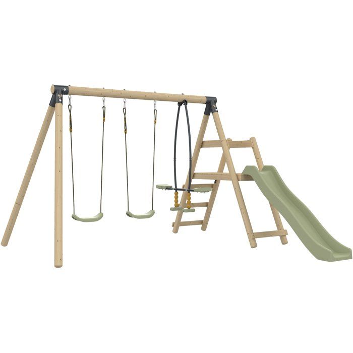 Portique balançoire - 3 agrès avec toboggan - SHERWOOD AJONC - TP TOYS