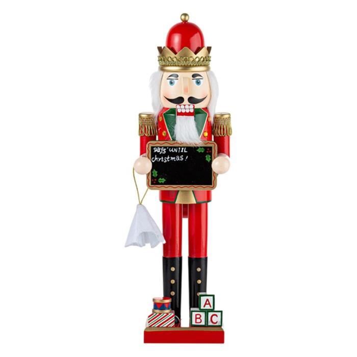 Marionnette De Soldats En Bois PmotMini Casse-Noisette De Noël, Ornements De Conontation D'arbre De Noël Avec Lanière De Conontation, 12cm, 3 Pièces