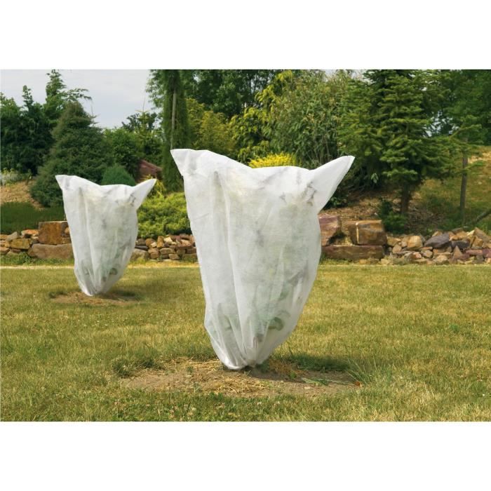 VILMORIN Lot de 5 housses d'hivernage 30g/m² - 0,80 x 0,80m - Blanc