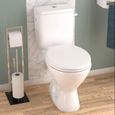 Pack WC à poser - ALLIBERT BATH & DESIGN - Vito - Double mécanisme de chasse - Sortie horizontale - Sans bride-1