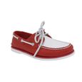 Chaussures bateau homme en cuir rouge Timberland Classic Boat 2-eye-1