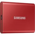 SAMSUNG - SSD externe - T7 Rouge - 2To - USB Type C (MU-PC2T0R/WW)-1